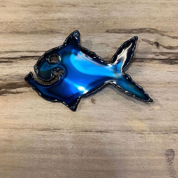 Original Brooch By David Wright Custom Made From ChromePlate NWT - Picture 1 of 7